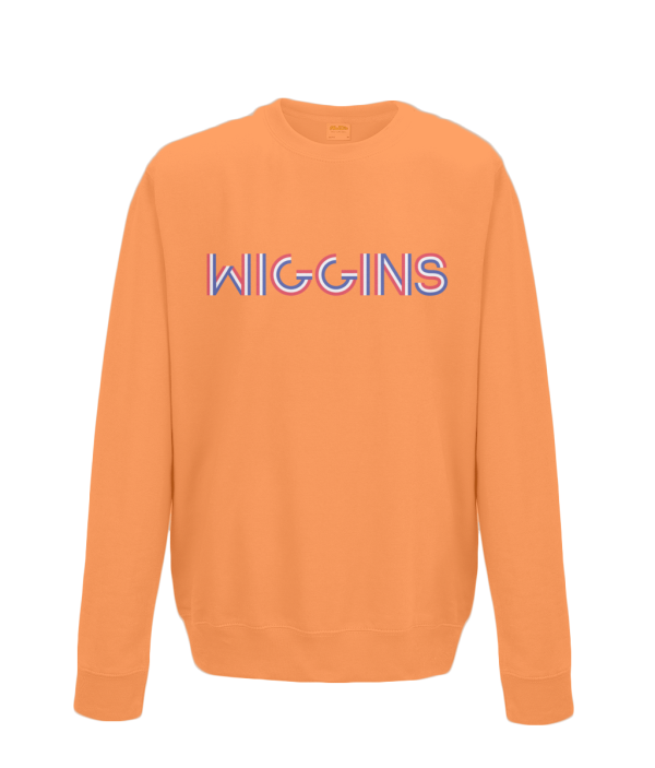 bradley wiggins kids cycling sweatshirt orange