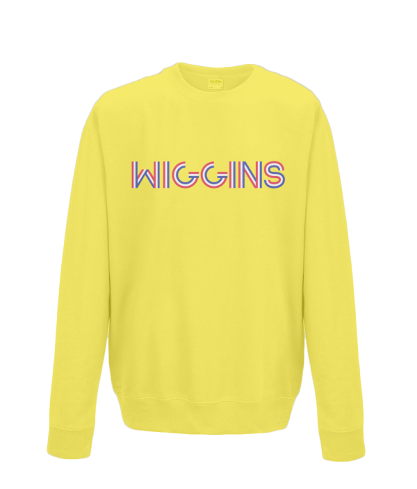 bradley wiggins kids cycling sweatshirt yellow
