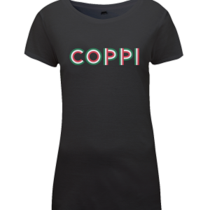 coppi rider name womens t-shirt black