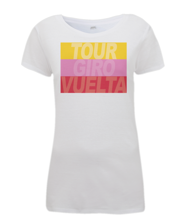 grand tours stripes womens cycling t-shirt