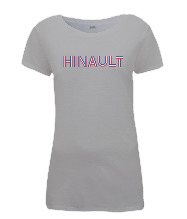 hinault rider name women's cycling t-shirt grey