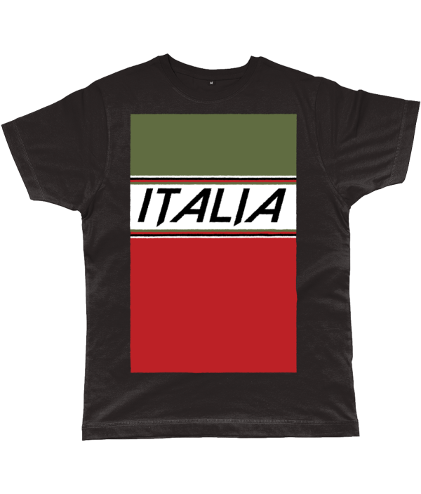 italia cycling t-shirt black