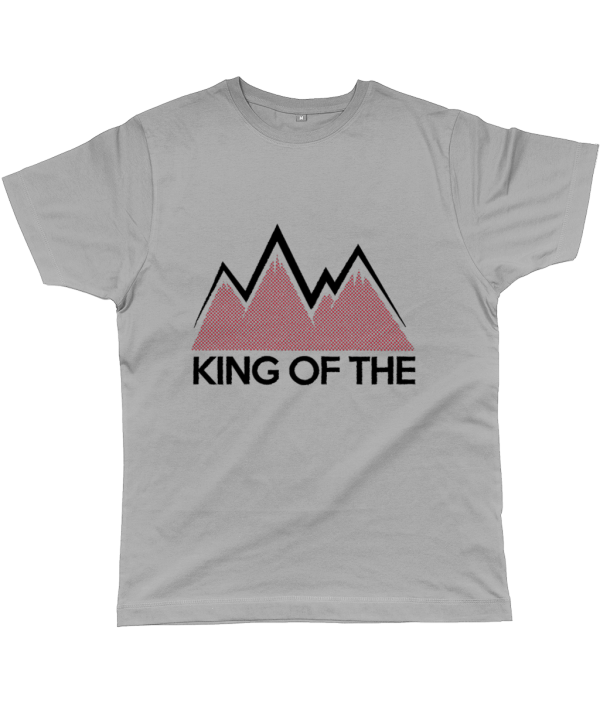 king of the mountains cycling t-shirt grey