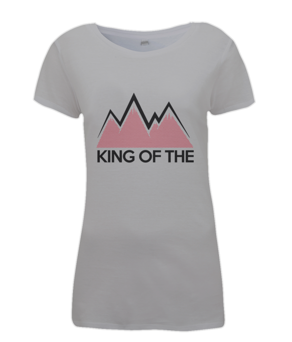 king of the mountains womens cycling t-shirt grey