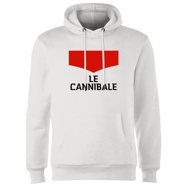 le cannibale cycling hoodie white
