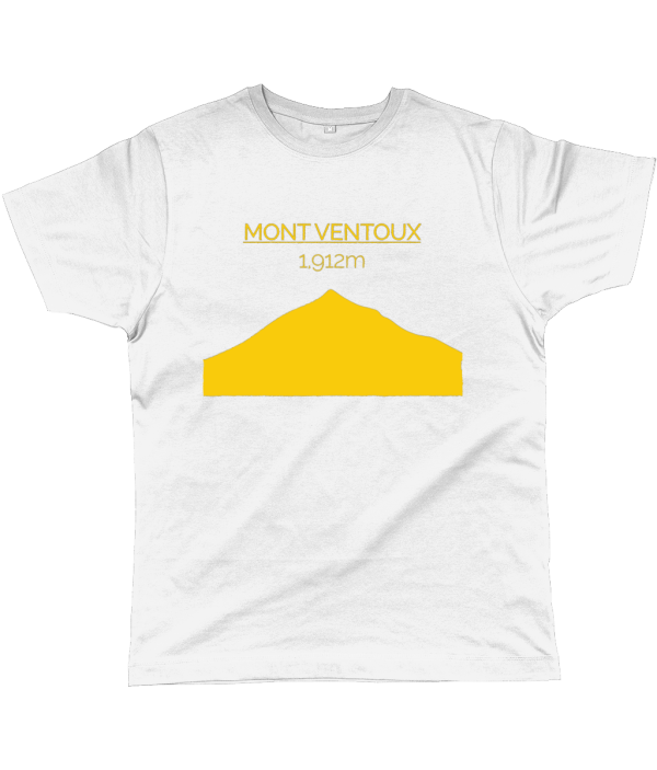 mont ventoux cycling t-shirt yellow