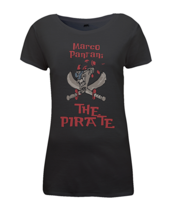 pantani the pirate womens t-shirt black