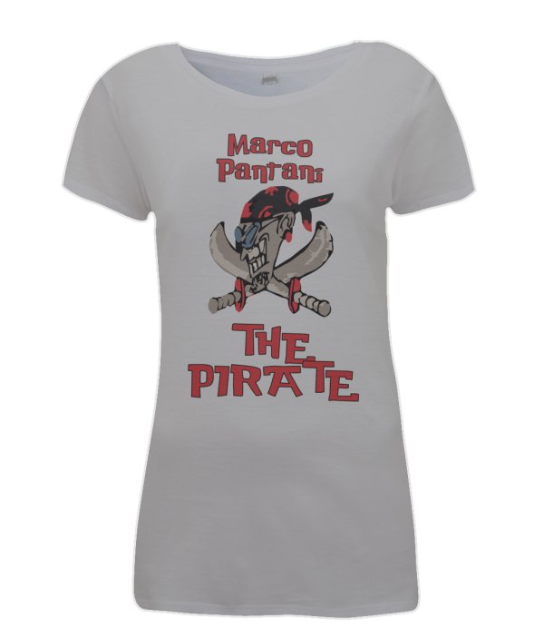 pantani the pirate womens t-shirt  grey