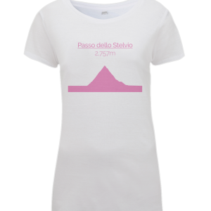 Passo Dello Stelvio womens t-shirt pink