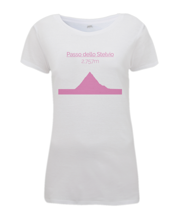Passo Dello Stelvio womens t-shirt pink