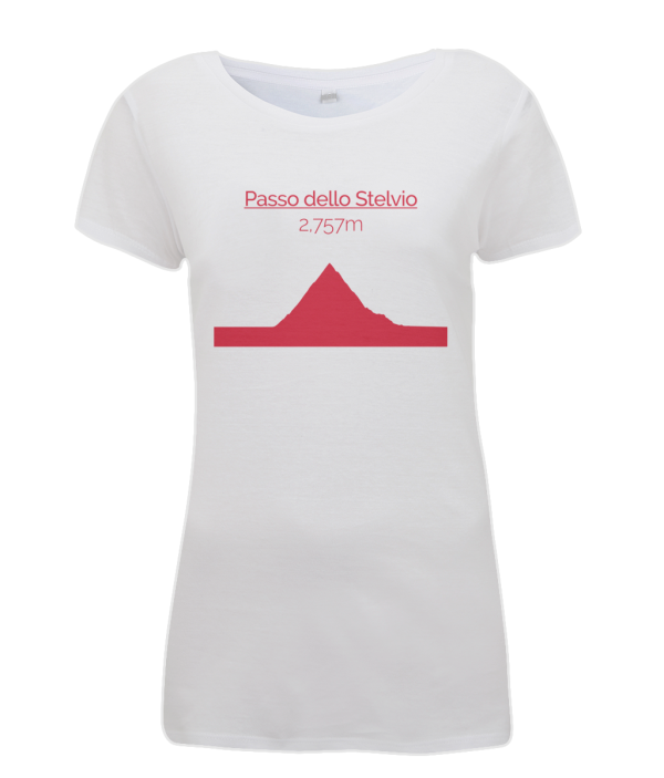Passo Dello Stelvio womens t-shirt red