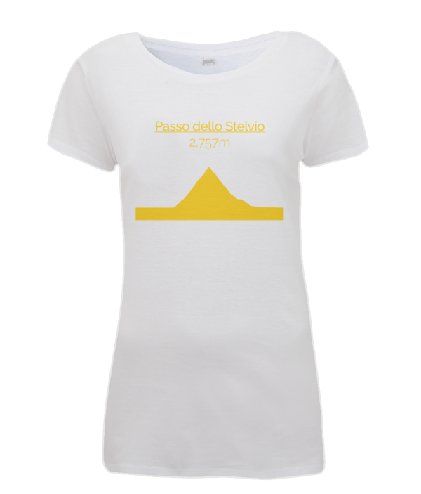 Passo Dello Stelvio womens t-shirt yellow