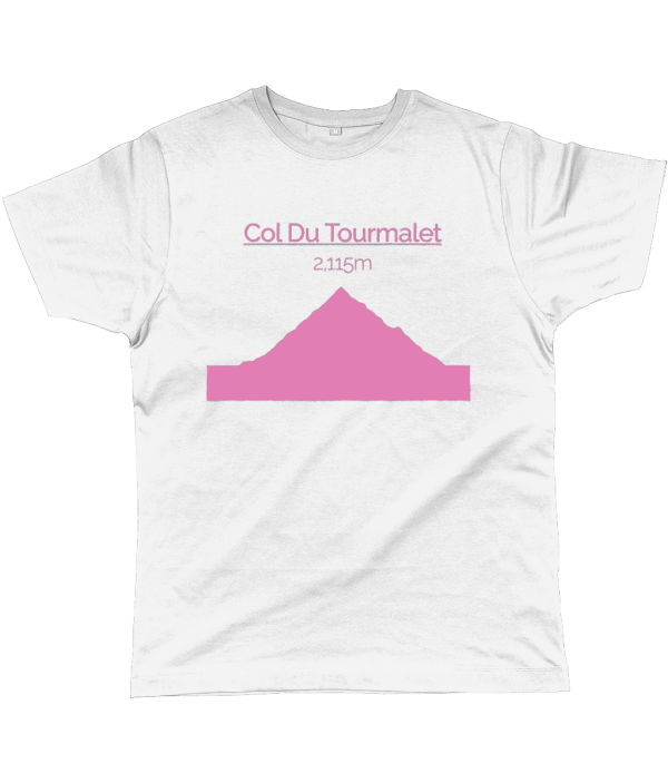 col du tourmalet t-shirt pink