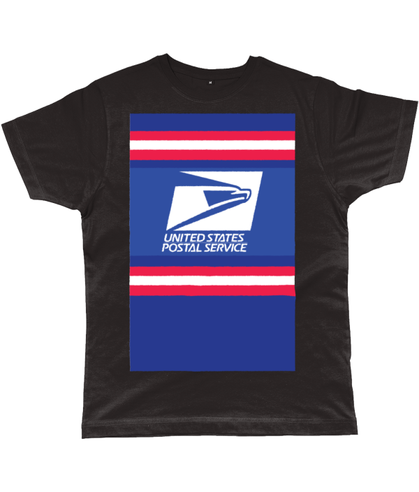 us postal service cycling t-shirt black