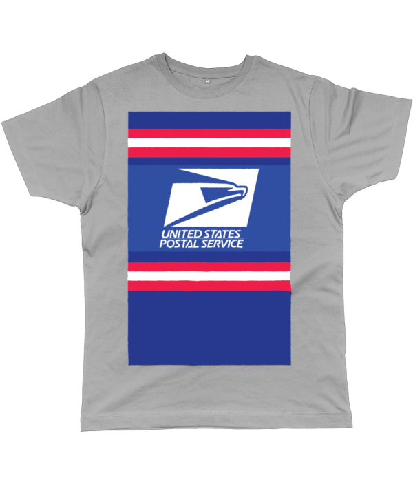 us postal service cycling t-shirt grey