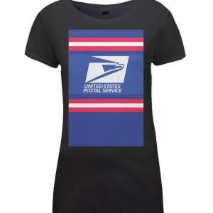 US Postal Service womens t-shirt black