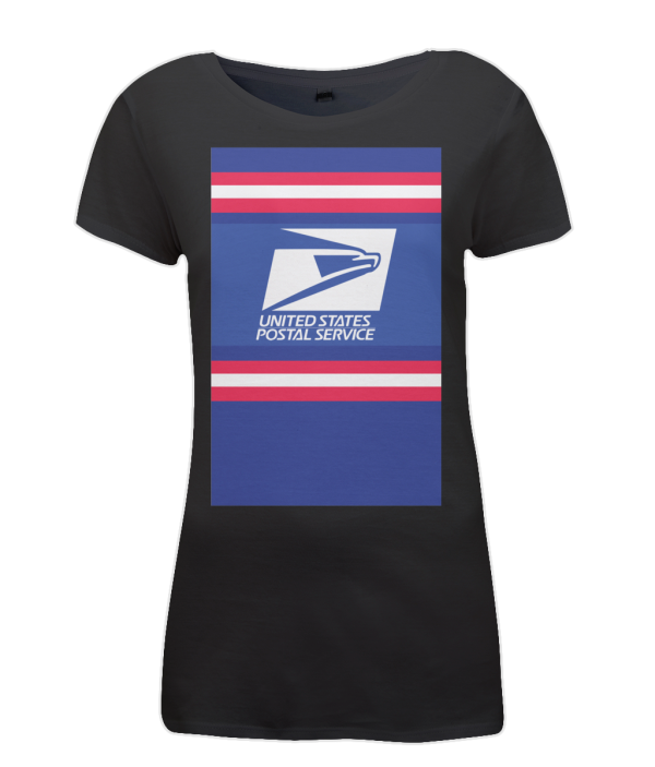 US Postal Service womens t-shirt black