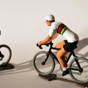 mini cyclist figurine