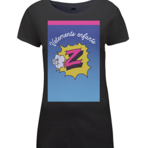 Z Vetements womens t-shirt black