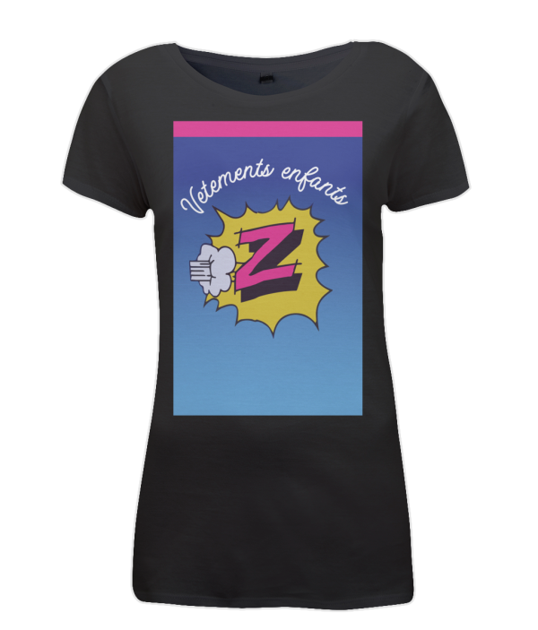 Z Vetements womens t-shirt black
